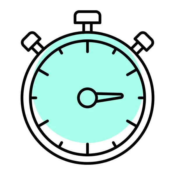 Іконка Хронометра Векторний Дизайн Ілюстрації Знак Символу Часу Секундоміра Ізольовані — стоковий вектор