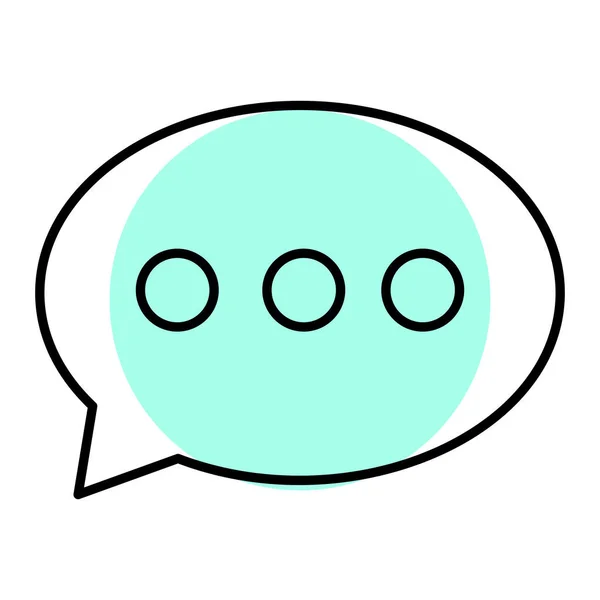 Φυσαλίδες Ομιλίας Chat Bubble Εικονογράφηση Φορέα Κινουμένων Σχεδίων — Διανυσματικό Αρχείο