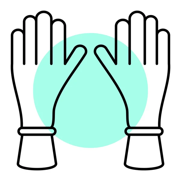Gloves Icon Outline Illustration Glove Vector Icons Web — Stock Vector