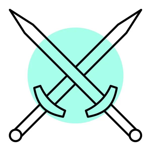 Premium Vector  Crossed swords vector isolated icon. emoji illustration. crossed  swords vector emoticon