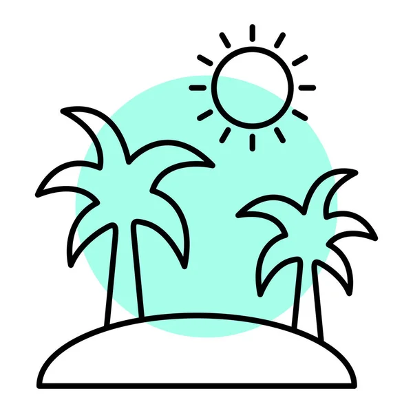 Sommer Urlaub Symbol Vektor Illustration Design — Stockvektor