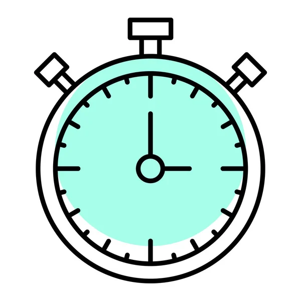 Stoppuhr Symbol Umriss Chronometer Vektor Illustration Symbol — Stockvektor