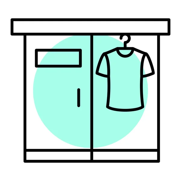 Tvättställsikonen Kontur Illustration Kläder Vektor Ikoner För Webben — Stock vektor