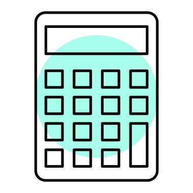 Hesap makinesi simgesi. vektör illüstrasyonu