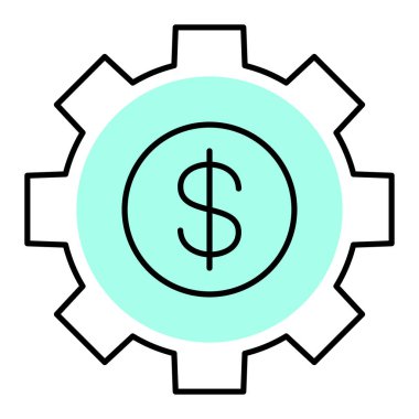 bitcoin. Web simgesi basit illüstrasyon