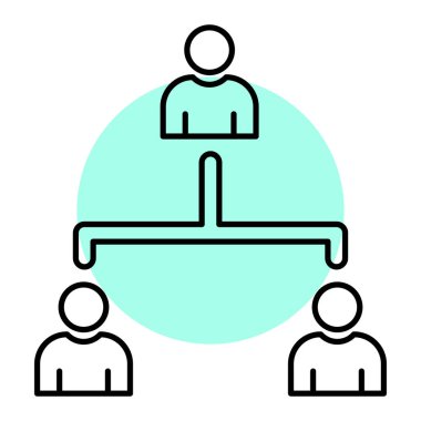 İnsan simgesinin vektör illüstrasyonu