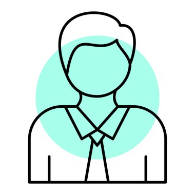 avatar. Web simgesi basit illüstrasyon