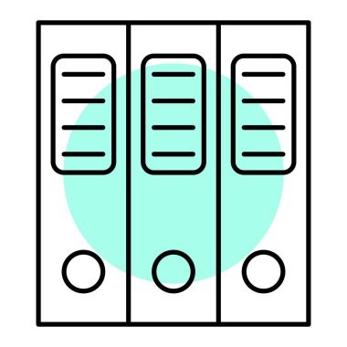 Ofis dizinleri simgesi. vektör illüstrasyonu