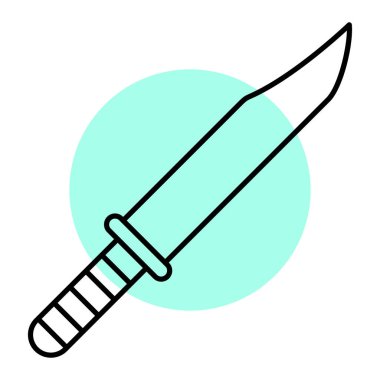 bıçak simgesi vektör illüstrasyonu