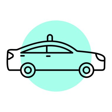 araba simgesi vektör illüstrasyonu