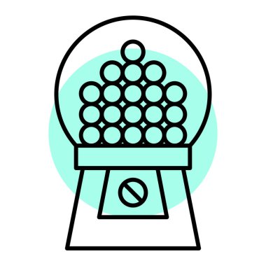 Bir top simgesinin vektör illüstrasyonu