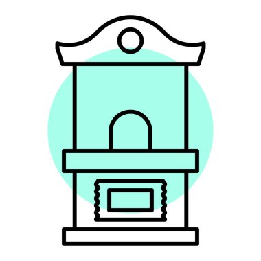 Otel vektör simgesi modern basit tasarım