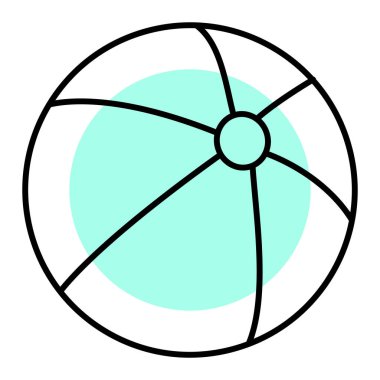 Top ikonu. vektör illüstrasyonu