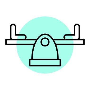 Bir robot simgesinin vektör illüstrasyonu