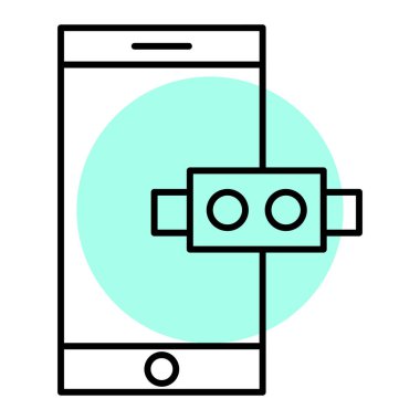 cep telefonu ikonu vektör illüstrasyonu