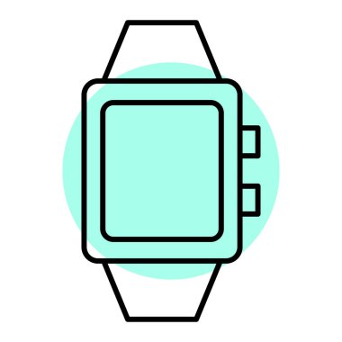 Akıllı saat, vektör illüstrasyonu