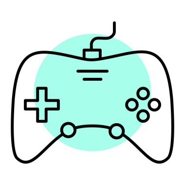 Oyun kolu. Web simgesi basit illüstrasyon