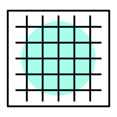 Izgara Simgesi. Vektör İllüstrasyonu