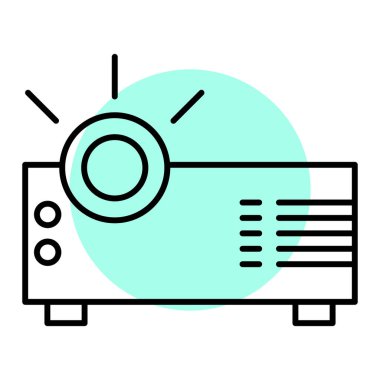 Mikrodalga fırın ikonu. özet vektör illüstrasyon sembolü