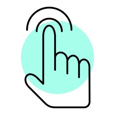 el imleç simgesi vektör illüstrasyonu