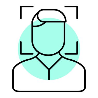 avatar. Web simgesi basit illüstrasyon