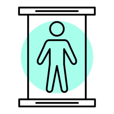 Adam işareti. Vektör çizim