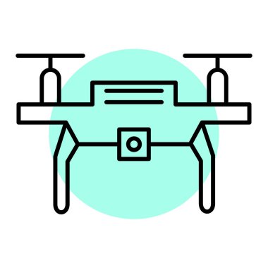 İHA simgesi vektör illüstrasyonu