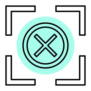 Modern b 'nin vektör illüstrasyonu çıkış simgesinden yoksun