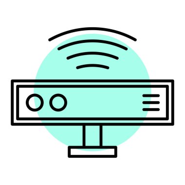 WiFi yönlendirici vektör çizim tasarım