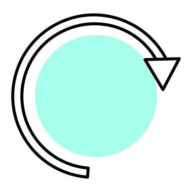 ok simgesi vektör illüstrasyonu