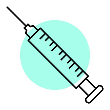 Şırınga ikonu vektör çizimi