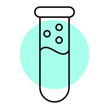 test tübü ikon vektör çizimi