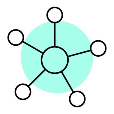 ağ bağlantısı. Basit resimleme