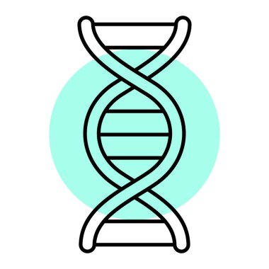DNA simgesi vektör illüstrasyonu