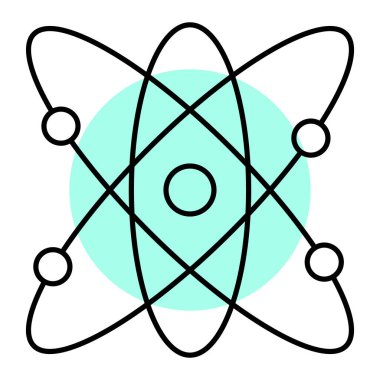 atom. Web simgesi basit tasarım