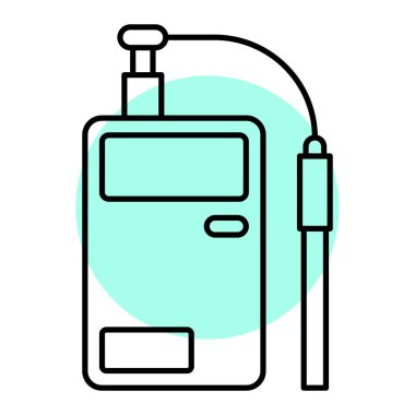 telsiz talkie vektör illüstrasyon simgesi