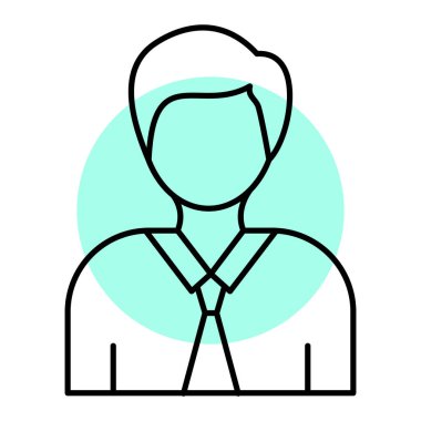 avatar. Web simgesi basit illüstrasyon