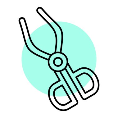 makas simgesi vektör illüstrasyonu