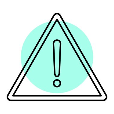 uyarı işareti simgesi, vektör illüstrasyonu