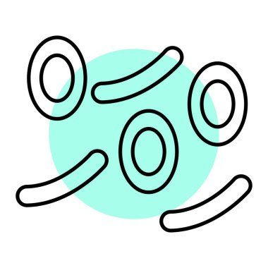 Çizgiler ve daireler, vektör illüstrasyonu basit tasarım