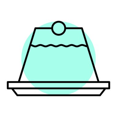 keki su ve kar vektörü resimleme tasarımı ile