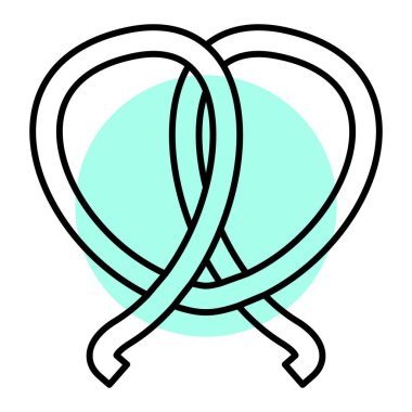 Alyans halkaları ikon vektör illüstrasyon grafik tasarımı