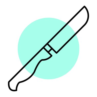 bıçak simgesi vektör illüstrasyonu