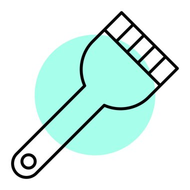 boya fırçası ikonu. vektör illüstrasyonu