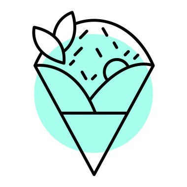 Gıda simgesinin vektör illüstrasyonu