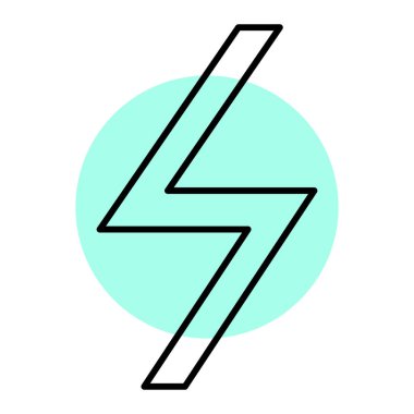 Bir güç simgesinin vektör illüstrasyonu