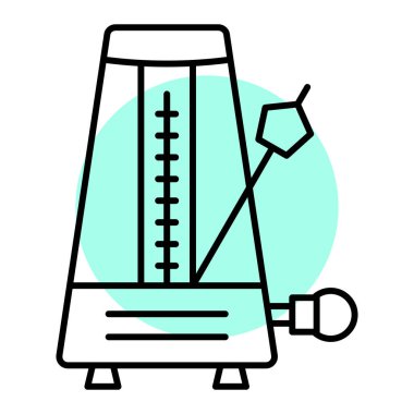 Bir çaydanlık simgesinin vektör illüstrasyonu