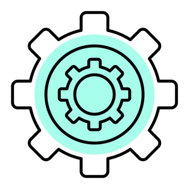 Teçhizat Web simgesi basit illüstrasyon