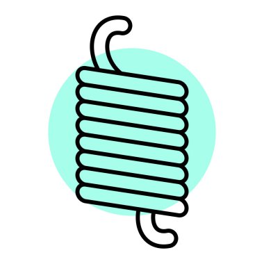 Bir bitkinin karikatür simgesinin vektör çizimi