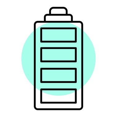 pil yükleme vektör çizimi